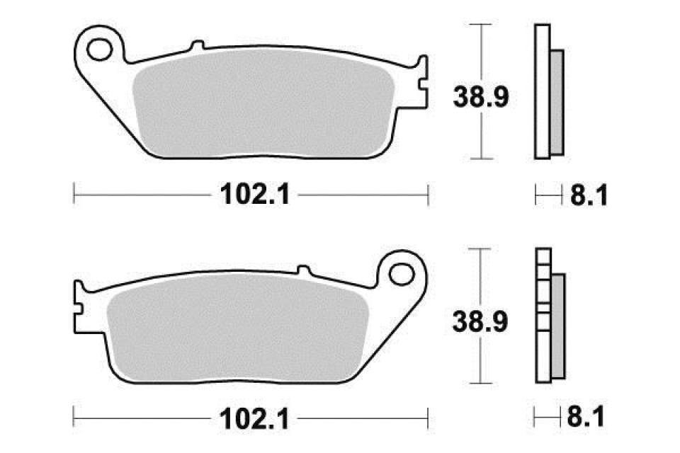 Plaquette de frein Ferodo pour Moto Triumph 660 Trident 2021 à 2023 AVG Neuf