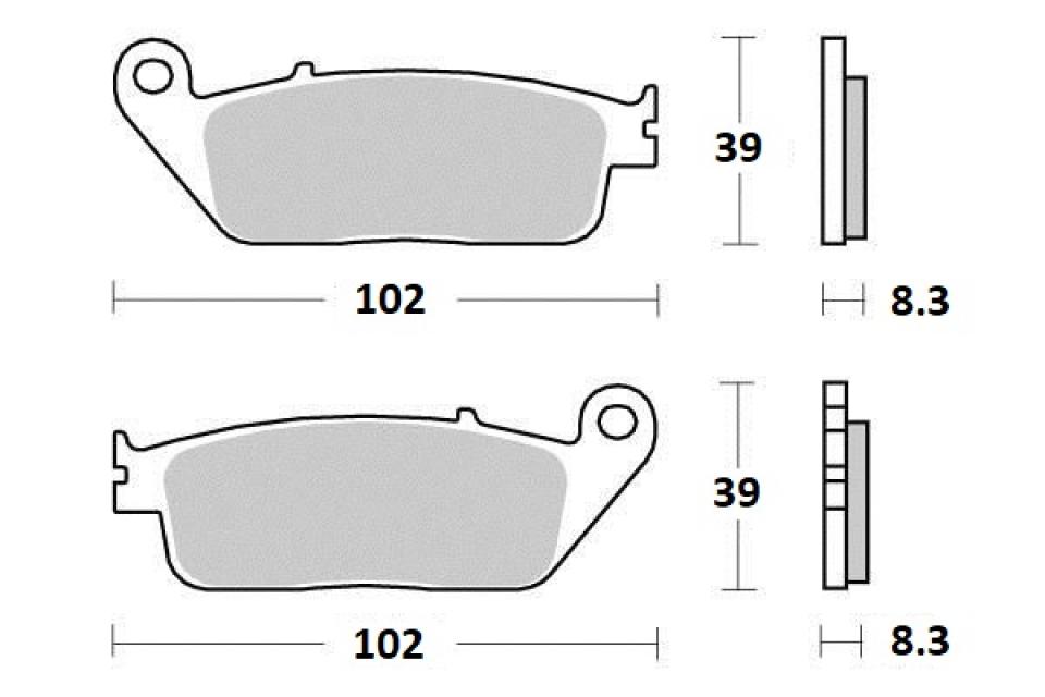 Plaquette de frein Ferodo pour Scooter Kymco 125 Grand dink 2012 V51000 / AV Neuf