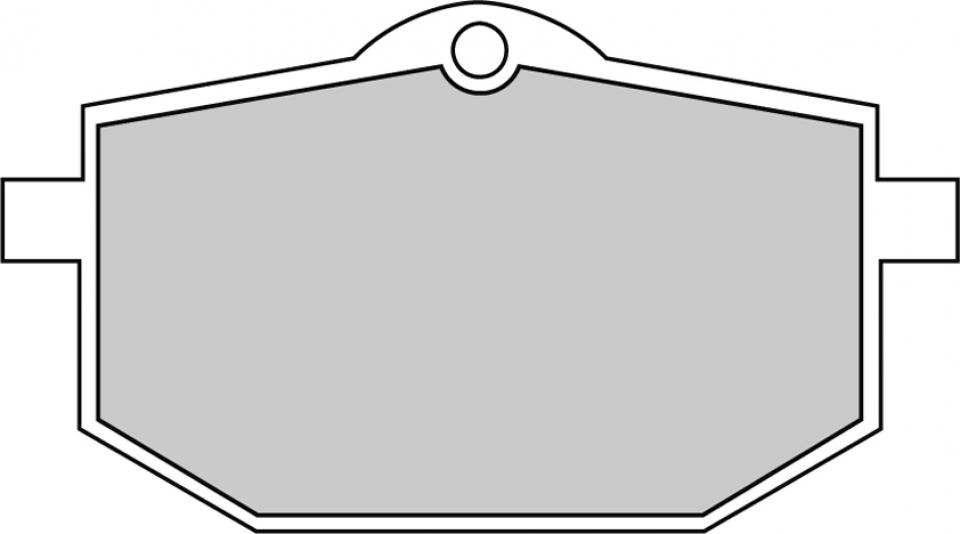 Plaquette de frein Ferodo pour Moto Yamaha 600 Tt Japon 1989 AV / FDB583P Neuf