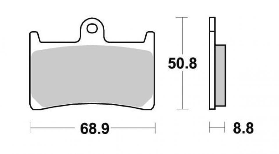 Plaquette de frein Ferodo pour Scooter Yamaha 530 Xp T-Max Dx 2017 à 2019 AVG / AVD Neuf