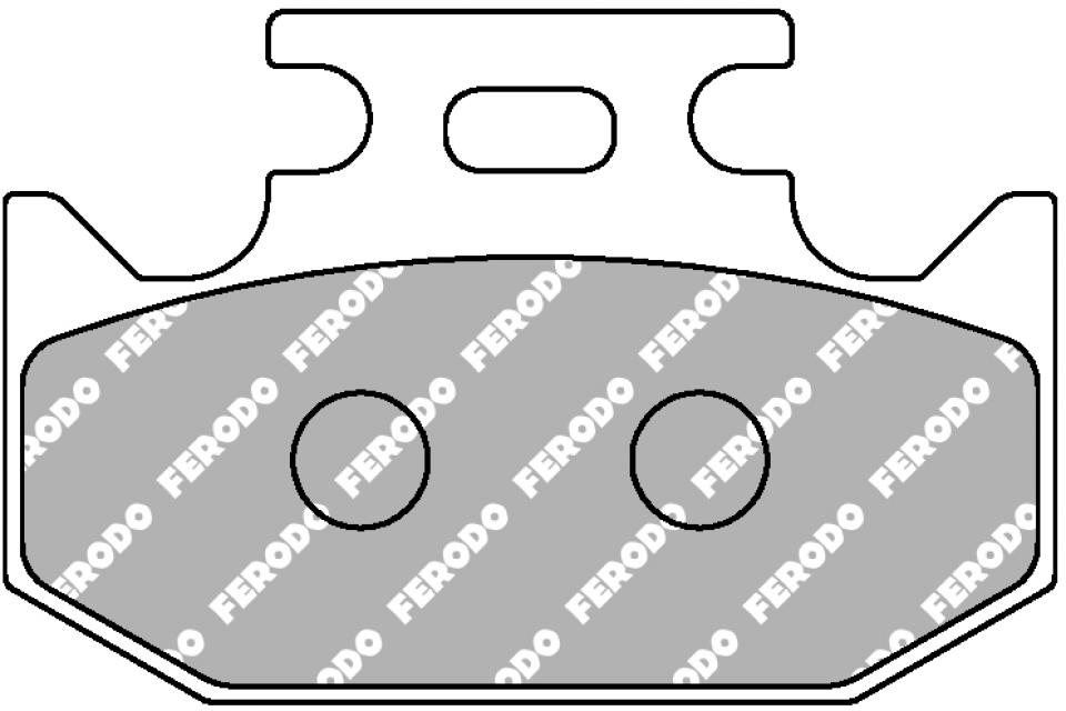 Plaquette de frein Ferodo pour Moto Yamaha 250 YZ 1997 4XL/CG01C / AV Neuf