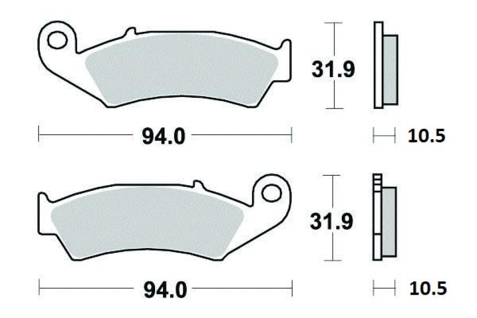 Plaquette de frein Ferodo pour Moto Honda 600 Silver Wing 2007 à 2010 PF01D / AR Neuf