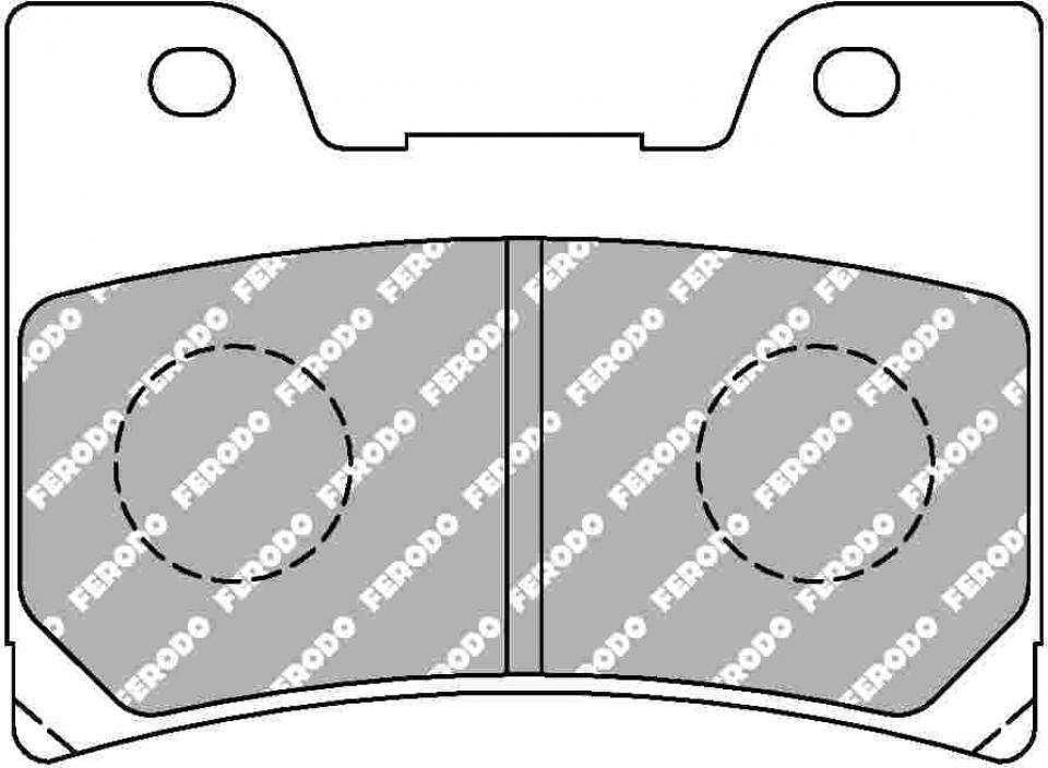 Plaquette de frein Ferodo pour Moto Yamaha 1200 V-Max 1999 à 2001 VP031 / AV / FDB666P Neuf