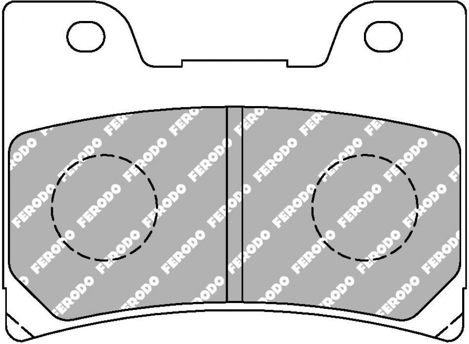 Plaquette de frein Ferodo pour Moto Yamaha 600 FZR 1993 4JH4 / AV / FDB666ST Neuf