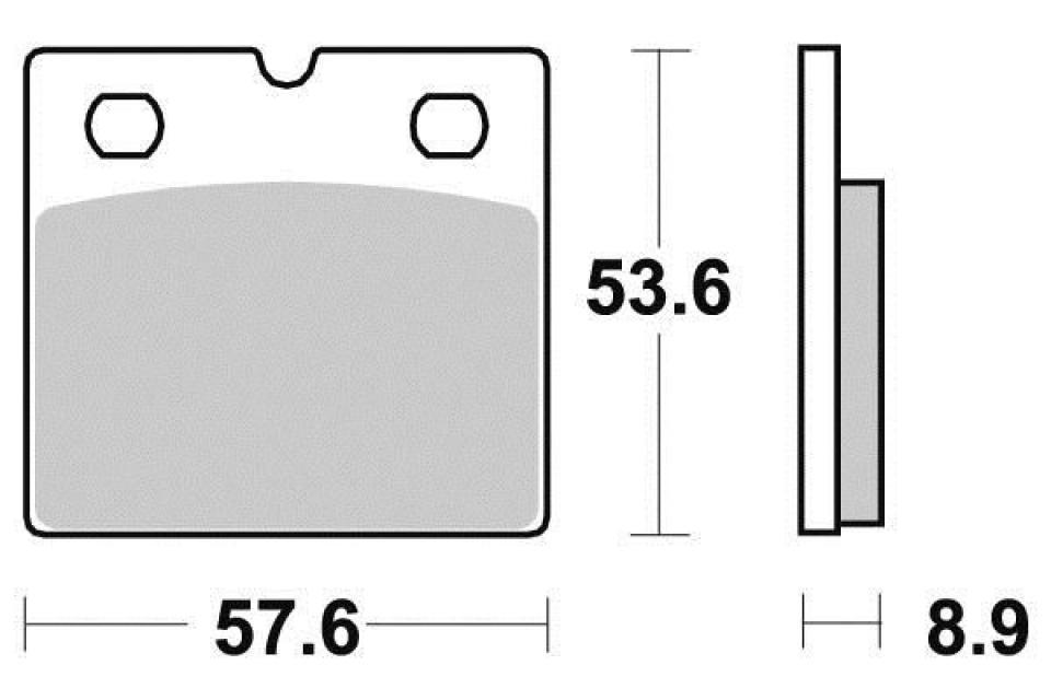 Plaquette de frein Ferodo pour Moto BMW 1000 K 100 1989 à 1991 100/K589 / AV / FDB736P Neuf