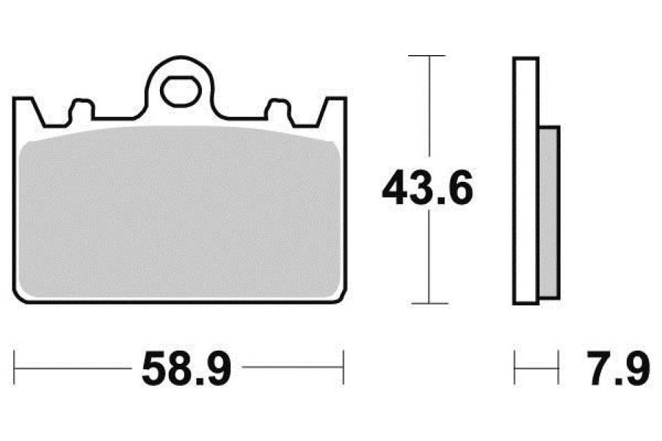 Plaquette de frein Ferodo pour Moto Kawasaki 400 ZXR 1999 à 2002 ZX400LLA / AV / FDB741P Neuf