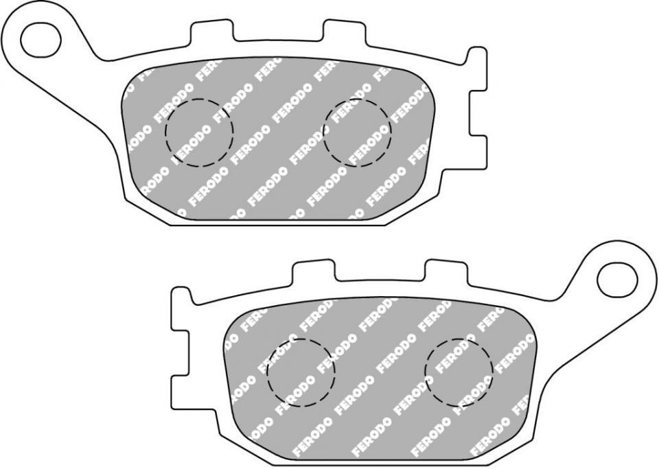 Plaquette de frein Ferodo pour Moto Suzuki 650 Sv N 2003 à 2009 AR Neuf