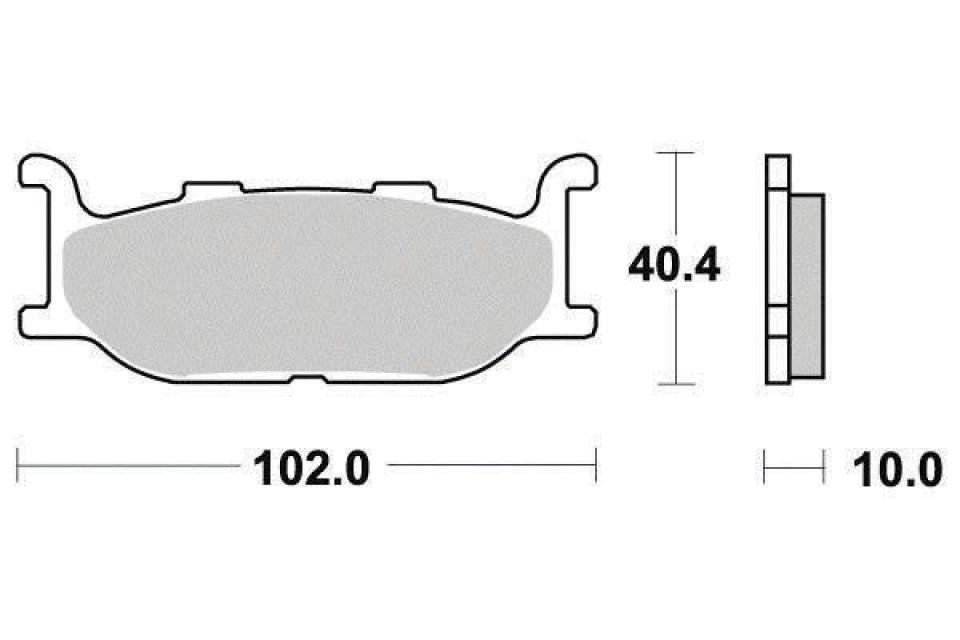 Plaquette de frein Ferodo pour Moto Yamaha 600 Xj N Diversion 1995 à 1997 AV Neuf