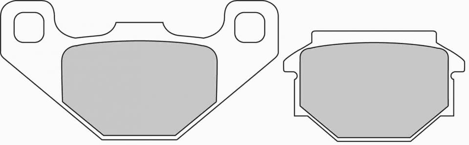 Plaquette de frein Ferodo pour Moto MZ 660 Baghira 1999 à 2006 AR / FDB828ST Neuf