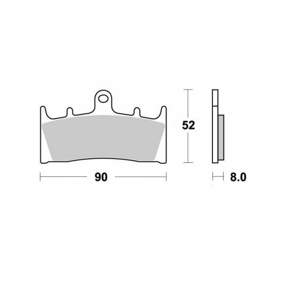 Plaquette de frein Ferodo pour Moto Kawasaki 900 Ninja 2000 à 2001 ZX900EEA / AV Neuf