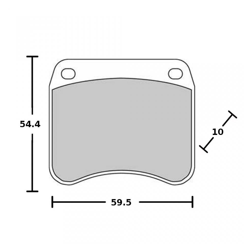 Plaquette de frein Ferodo pour moto Triumph 750 TIGER TR 7V 1976 à 1981 AV Neuf