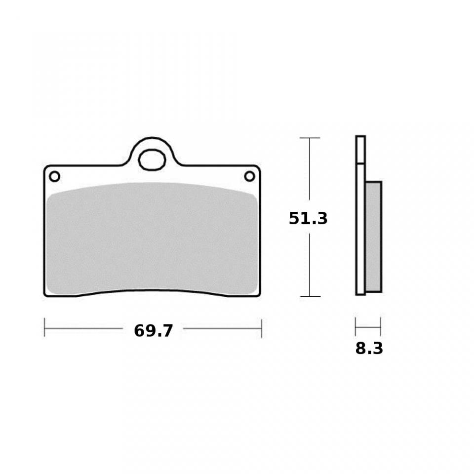 Plaquette de frein Ferodo pour Moto KTM 125 Sting 1997 à 2000 AV Neuf