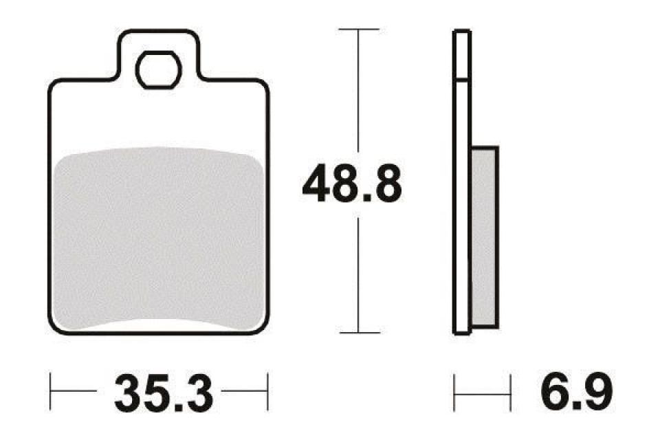 Plaquette de frein Ferodo pour Moto Generic 50 Toxic 2007 AR / FDB2057EF Neuf