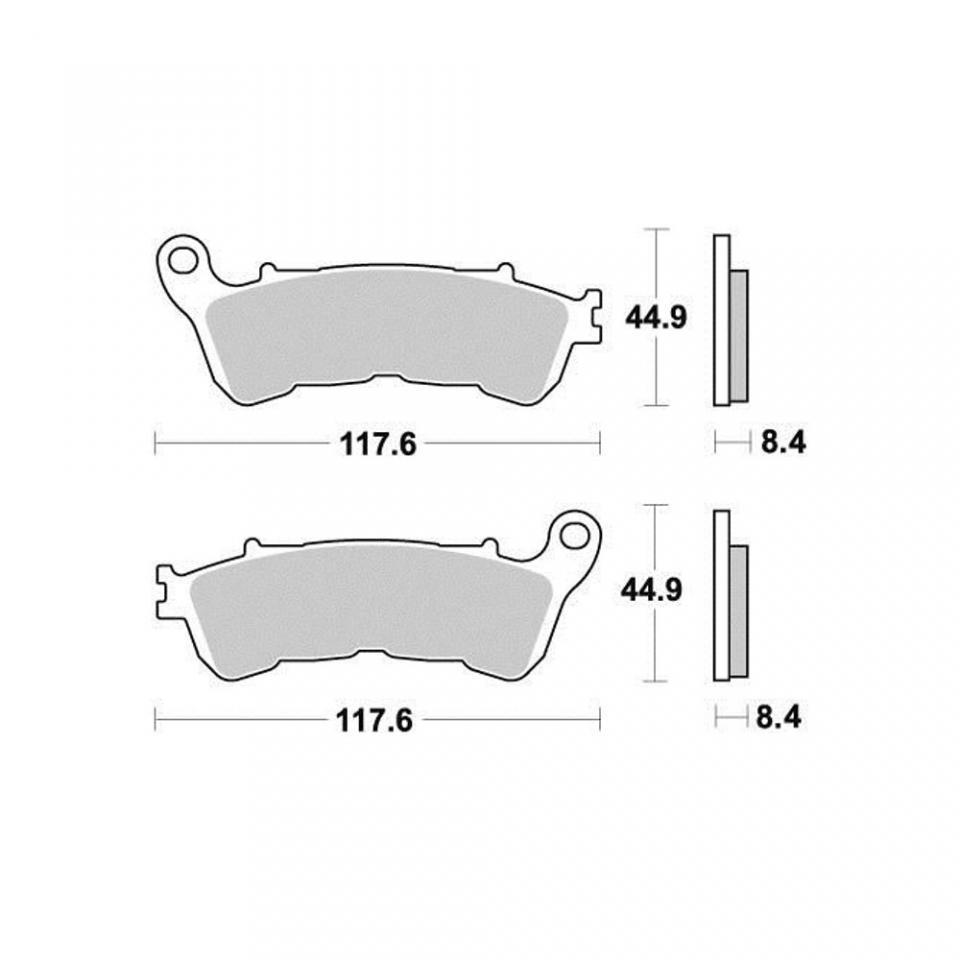 Plaquette de frein Ferodo pour Scooter Honda 600 SW-T 2011 à 2016 PF01C / AV Neuf