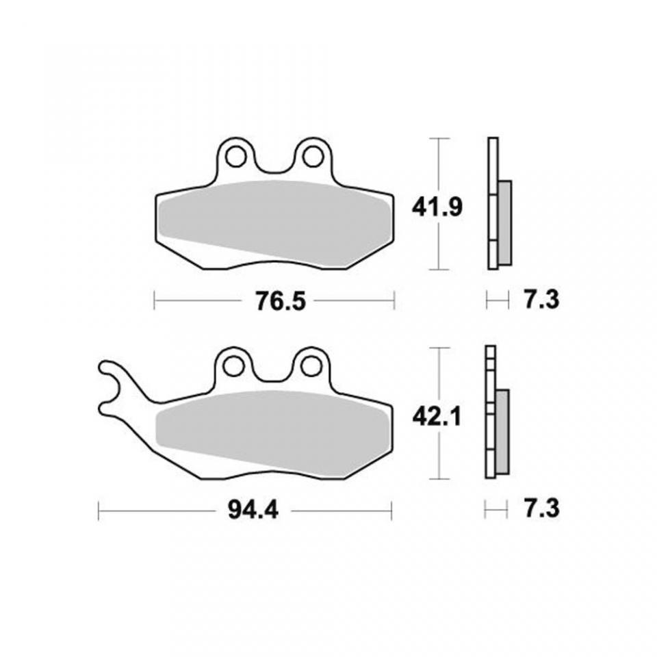 Plaquette de frein Ferodo pour Moto Yamaha 50 DT 2006 70K10/70K1A / AV Neuf