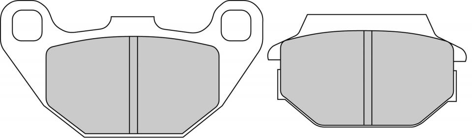 Plaquette de frein Ferodo pour Scooter Kymco 50 Agility City 4T R16 2008 à 2013 AV Neuf
