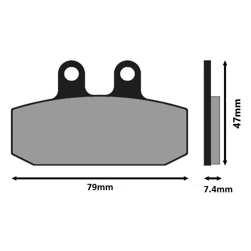 Plaquette de frein Ferodo pour Moto Honda 125 NX 1997 à 1998 JD12 / AV Neuf