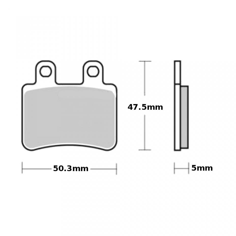 Plaquette de frein Ferodo pour Moto Rieju 50 Tango 2011 à 2017 AR Neuf