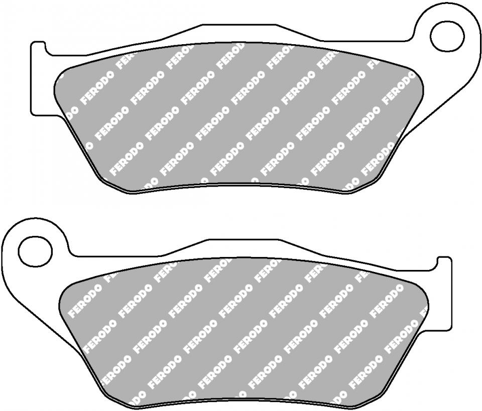 Plaquette de frein Ferodo pour Scooter MBK 125 Ypr Skycruiser 2006 à 2009 AV Neuf