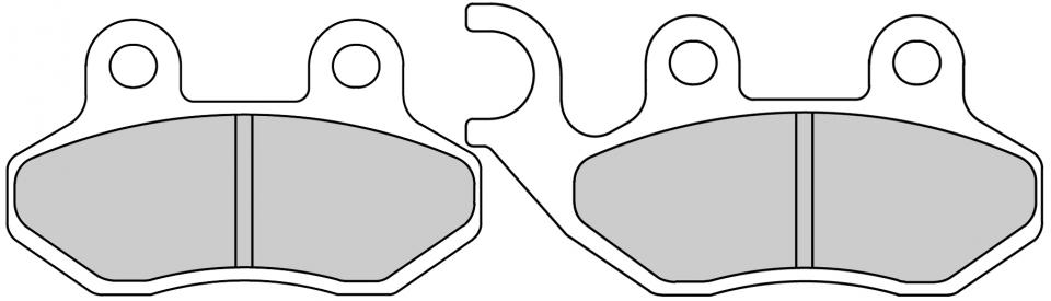 Plaquette de frein Ferodo pour Scooter Lambretta 125 LN 2011 à 2013 AV Neuf