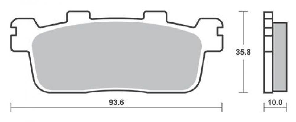 Plaquette de frein Ferodo pour Scooter Sym 300 CRUISYM 2017 LV30W1-EU / AR Neuf