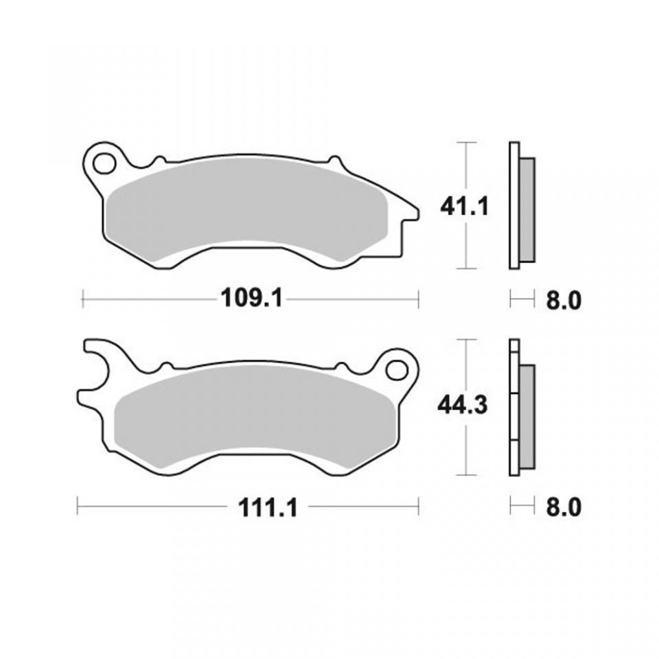 Plaquette de frein Ferodo pour Scooter Kymco 125 Bet & win 2003 à 2004 S30011/S30001 / AR Neuf