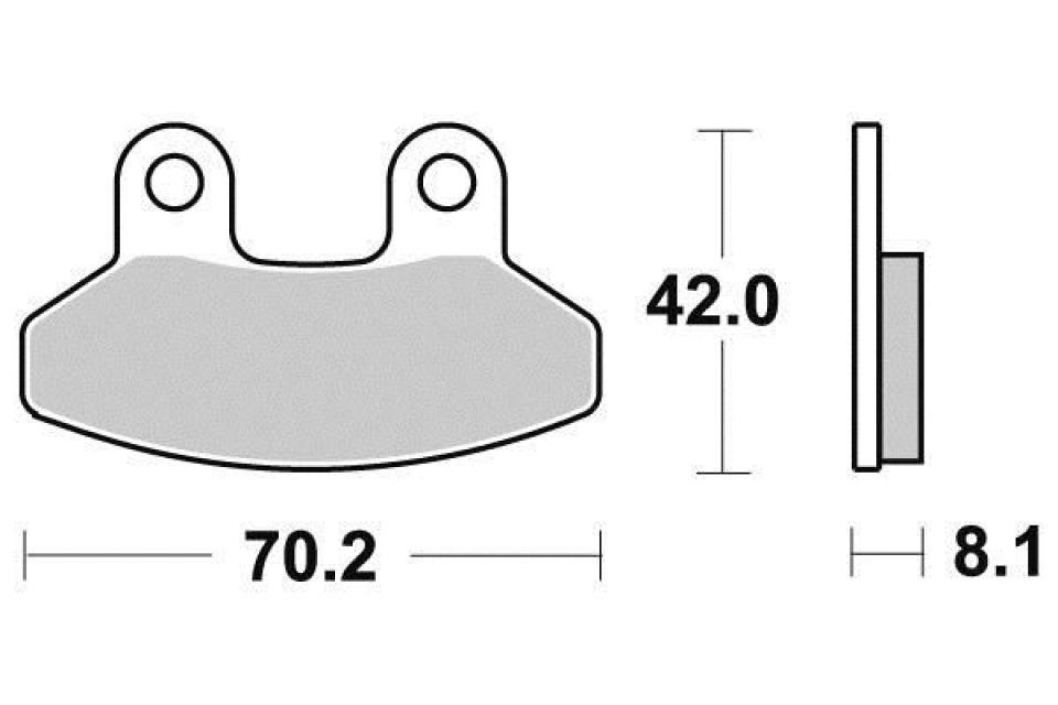 Plaquette de frein Ferodo pour Scooter Sym 150 Shark 2000 à 2001 HS15W-6 / AV Neuf