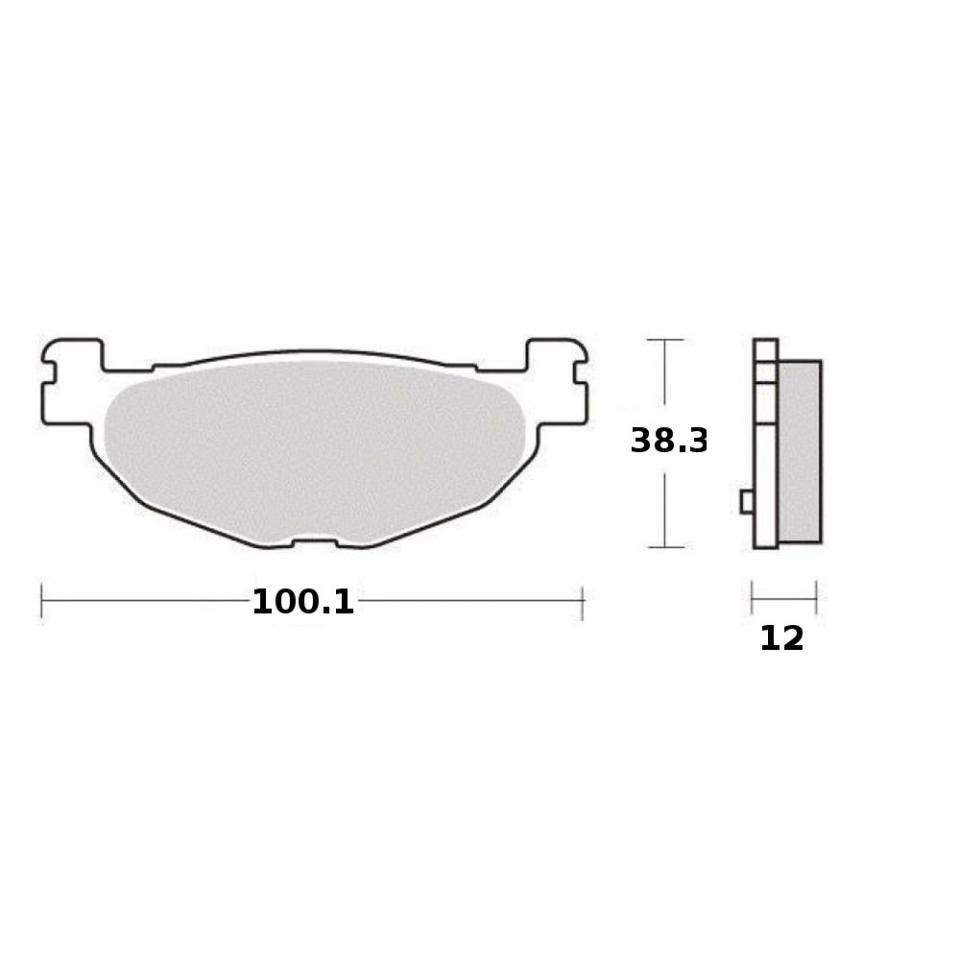 Plaquette de frein Ferodo pour Scooter Yamaha 500 T-Max 2010 à 2011 SJ064 / AR Neuf