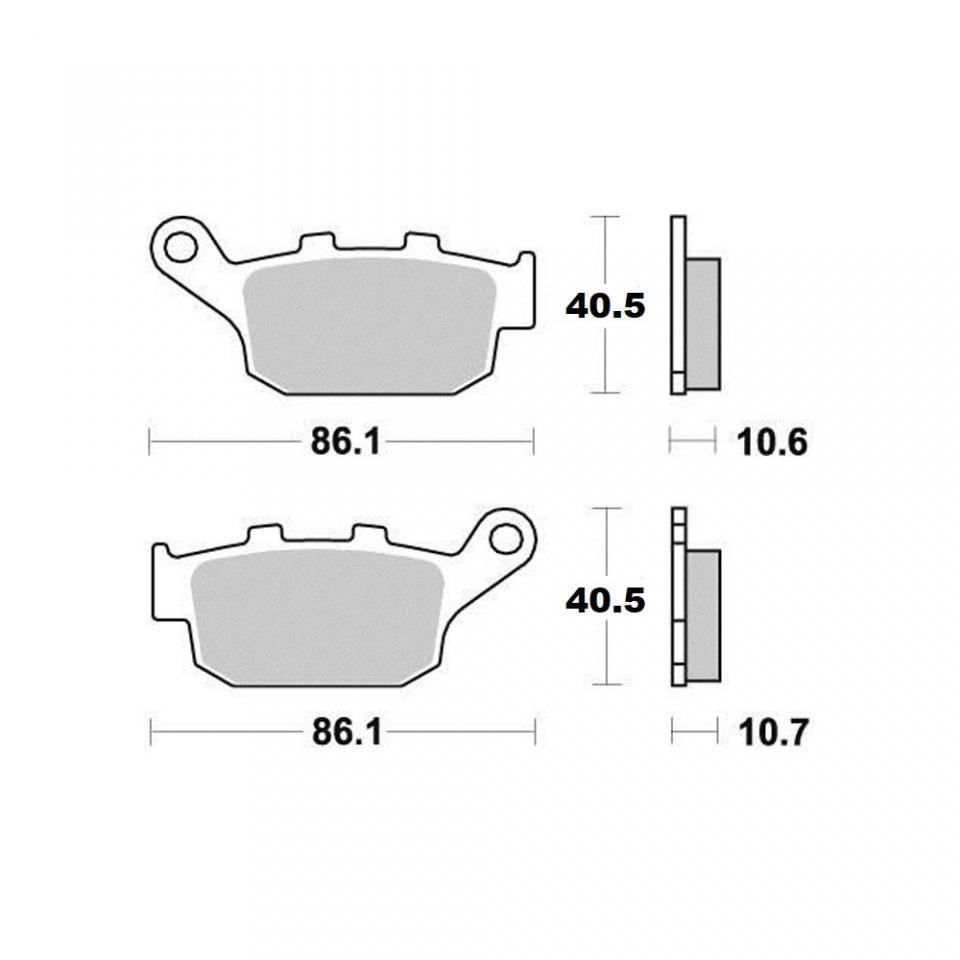 Plaquette de frein Ferodo pour Moto Buell 1200 M2 cyclone 1997 à 2002 AR / FDB531EF Neuf