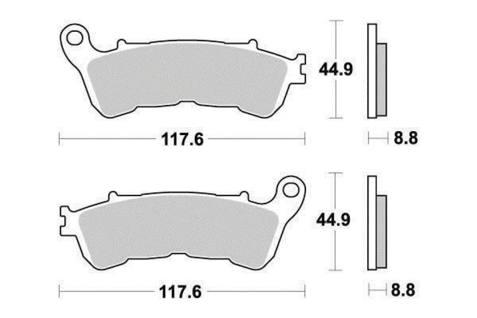 Plaquette de frein Ferodo pour Moto Honda 700 NC Integra D Dct 2012 à 2013 AV Neuf