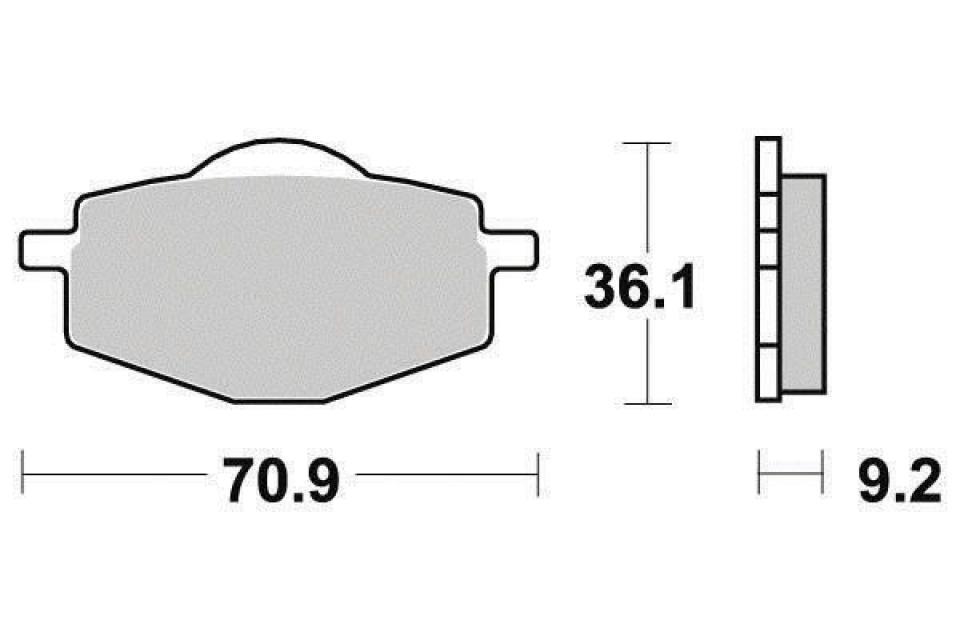 Plaquette de frein Ferodo pour Moto Sachs 650 Roadster 2001 à 2005 AR Neuf