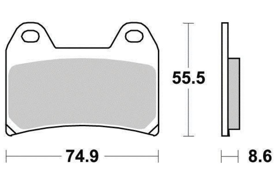 Plaquette de frein Ferodo pour Moto CF moto 800 MT TOURING 2022 à 2023 AVG / AVD Neuf