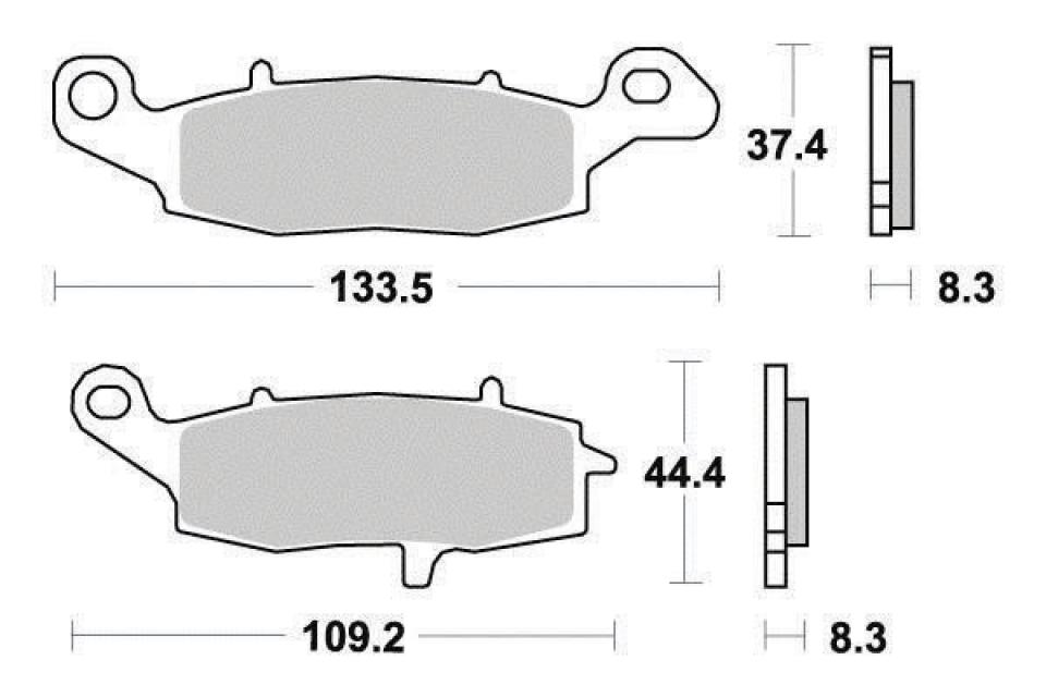 Plaquette de frein Ferodo pour Moto Suzuki 650 Sv N 1999 à 2016 AVG Neuf