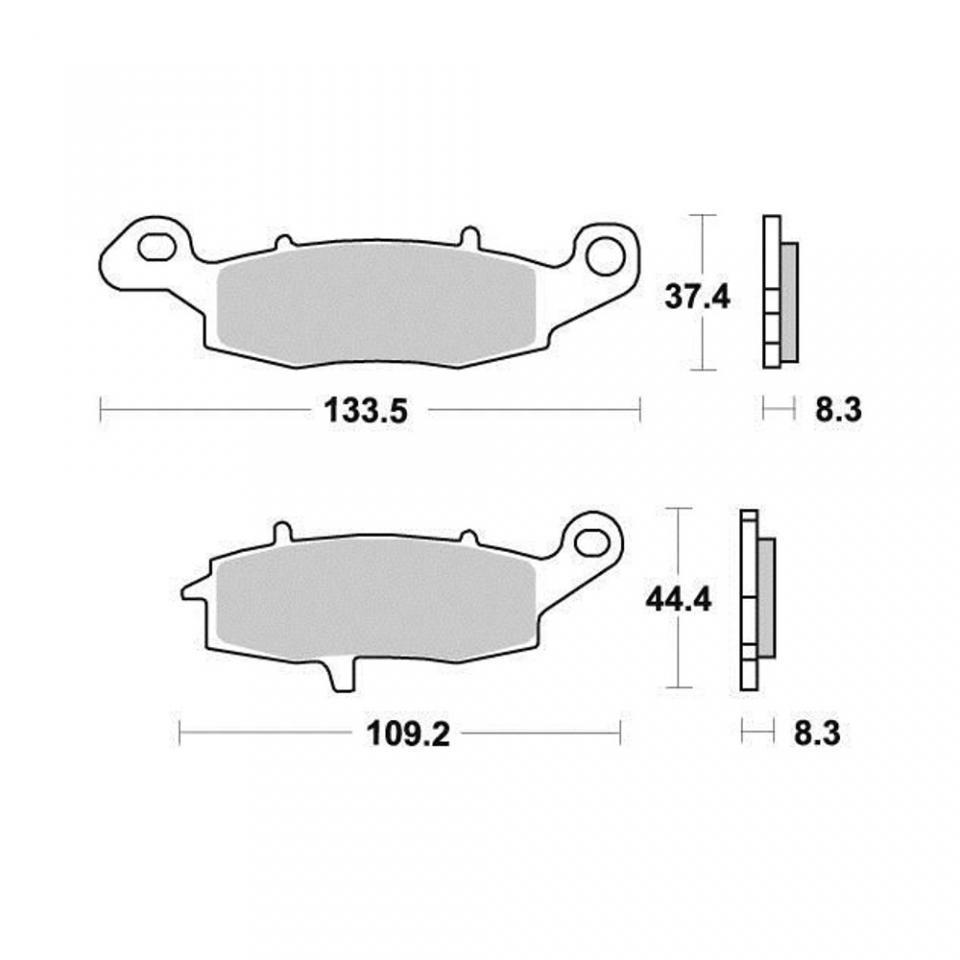 Plaquette de frein Ferodo pour Moto Kawasaki 1700 Vn Classic Tourer Abs 2010 à 2014 AV / AR Neuf