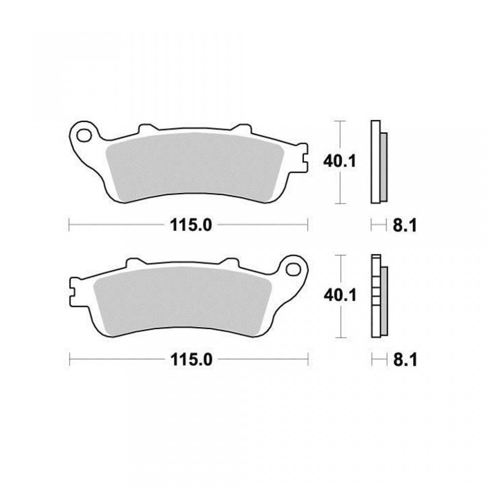 Plaquette de frein Ferodo pour Moto Kawasaki 650 Z 2017 à 2019 ER650HHDA / AV Neuf