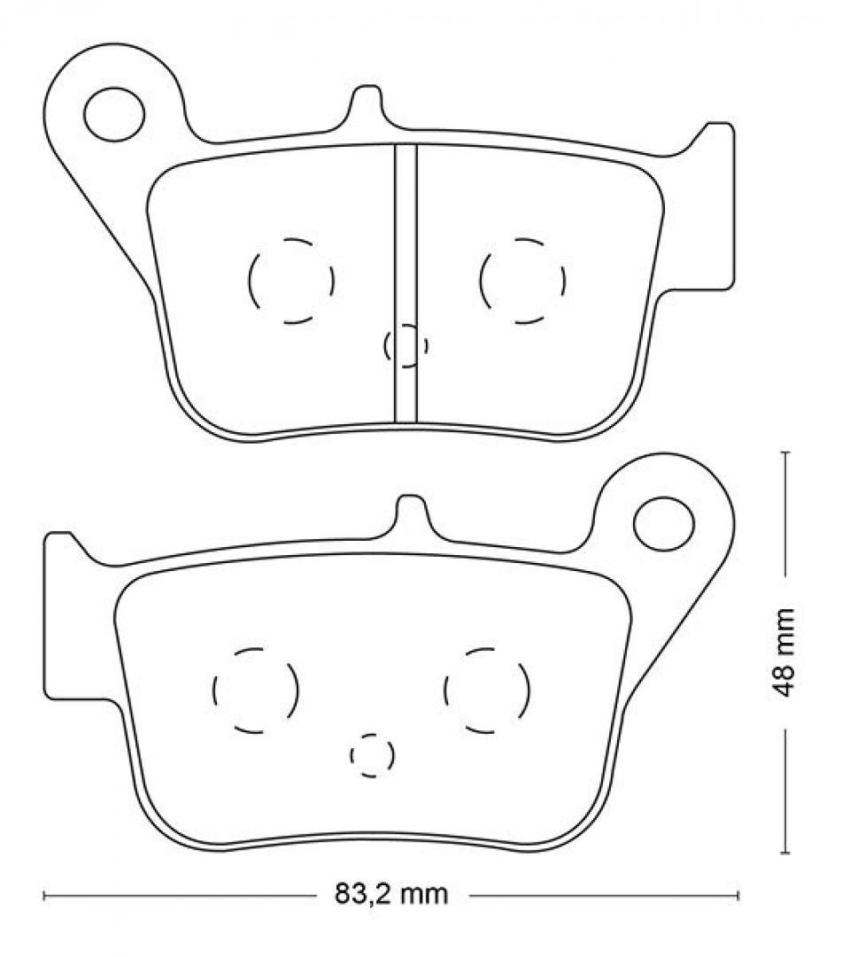 Plaquette de frein Ferodo pour Scooter Sym 400 MAXSYM ABS EURO4 2017 à 2019 AR Neuf