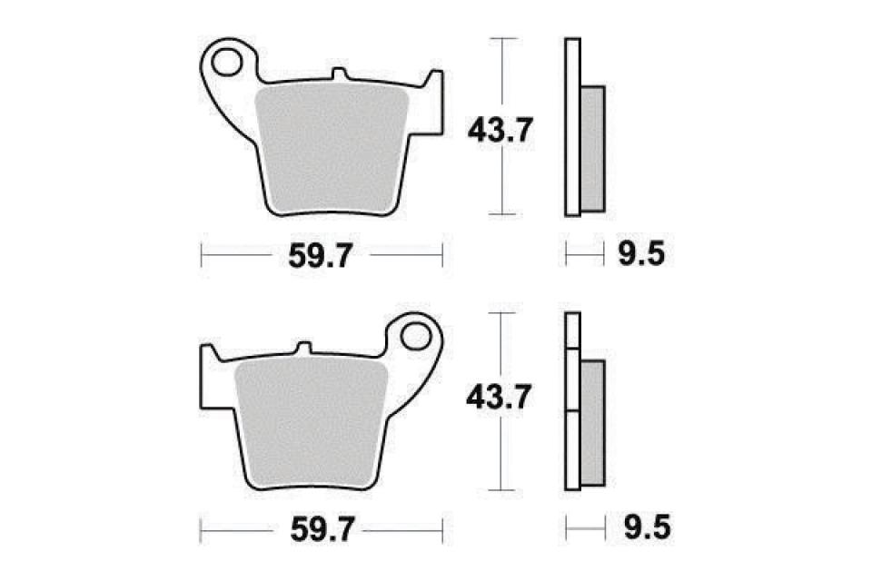 Plaquette de frein Ferodo pour Moto TM 85 Mx 2T Petites Roues Cross 2013 à 2019 Neuf