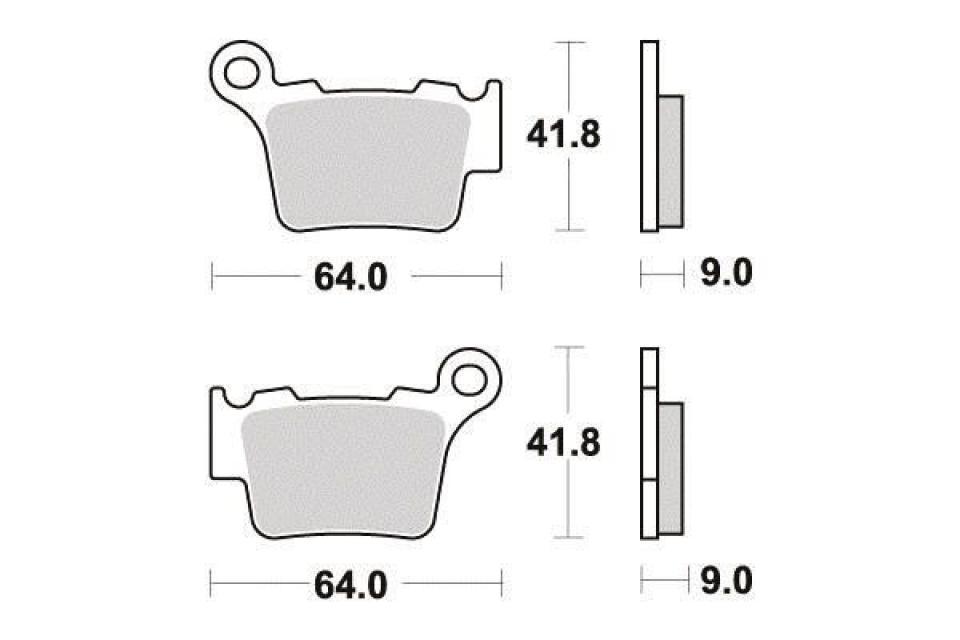 Plaquette de frein Ferodo pour Moto Husaberg 570 FS 2010 à 2011 AR Neuf