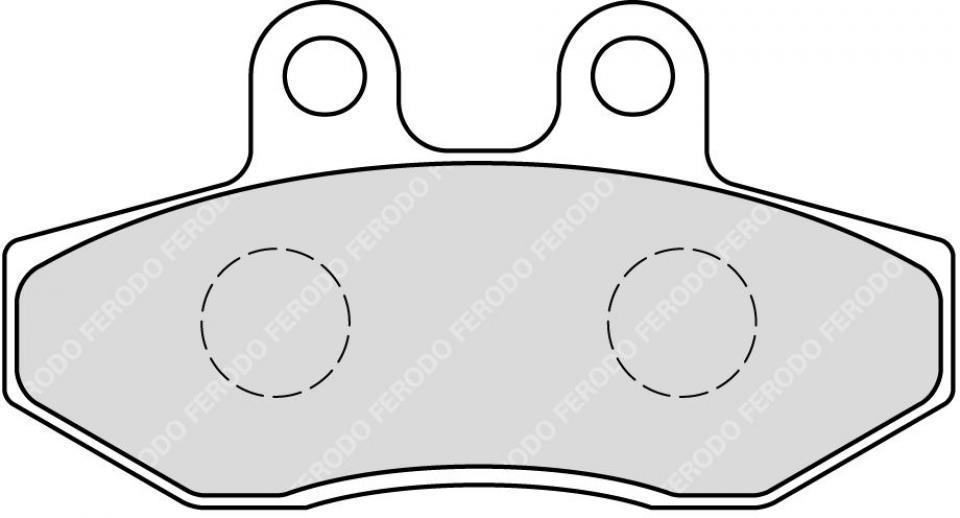 Plaquette de frein Ferodo pour Scooter MBK 125 Nxc Flame X 2004 à 2006 AV Neuf