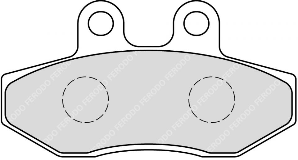 Plaquette de frein Ferodo pour Scooter MBK 125 Nxc Flame X 2004 à 2006 AV Neuf