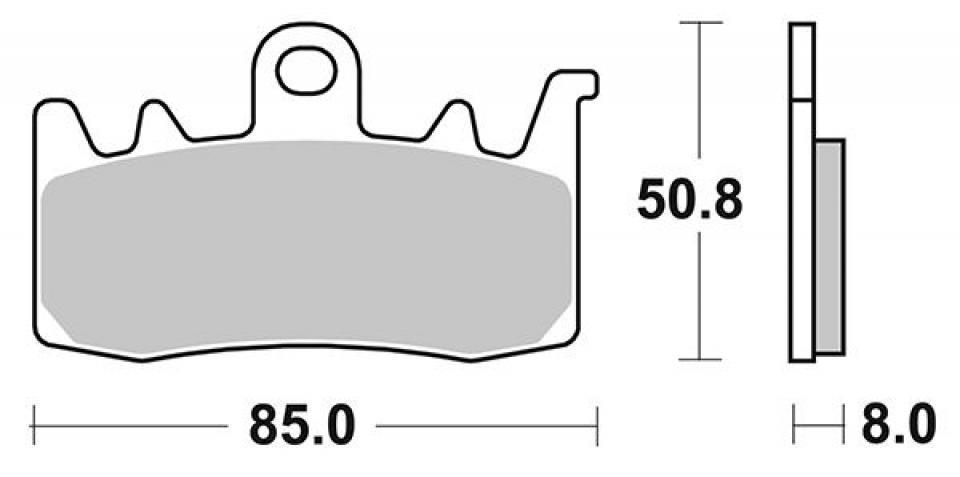 Plaquette de frein Ferodo pour Moto MV Agusta 800 Rivale 2014 à 2018 S310AA / AV Neuf