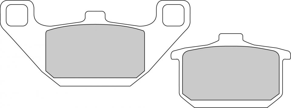 Plaquette de frein Ferodo pour Moto Kawasaki 750 GPZ Turbo 1984 à 1987 AVG / AR Neuf