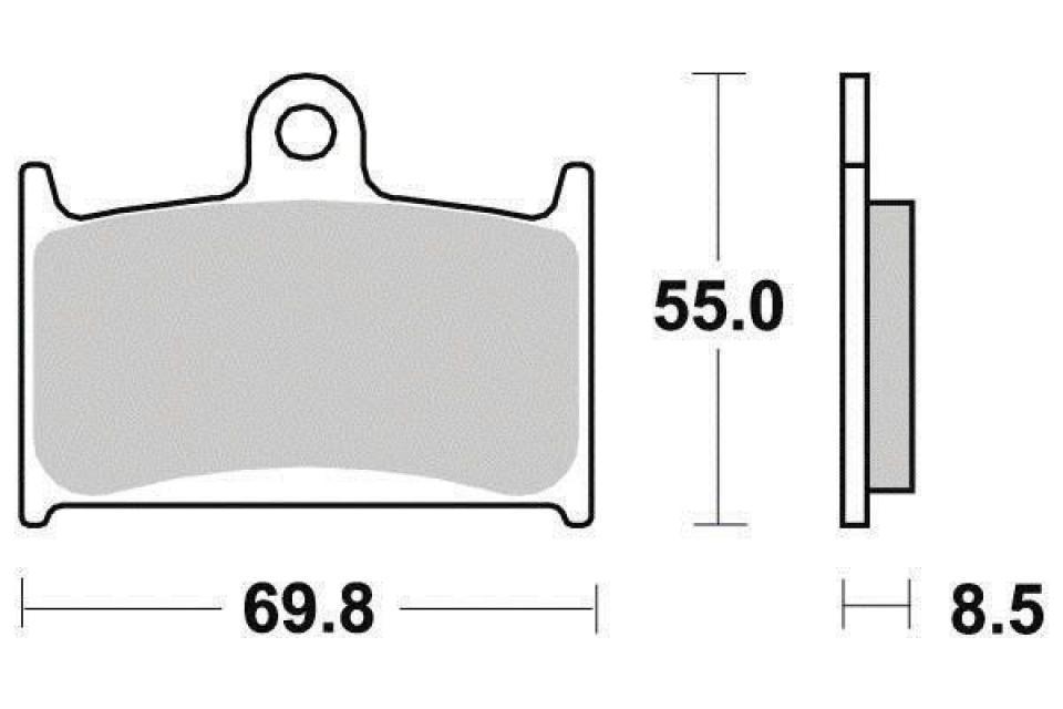 Plaquette de frein Ferodo pour Moto MZ 1000 S 2003 à 2005 AV / FDB557EF Neuf