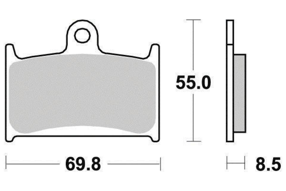 Plaquette de frein Ferodo pour Moto MZ 1000 S 2003 à 2005 AV / FDB557EF Neuf