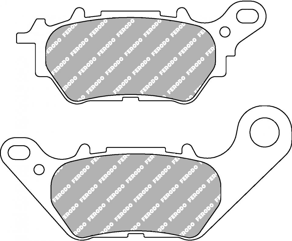 Plaquette de frein Ferodo pour Scooter Honda 110 Nsc Vision 4T Fi 2017 à 2019 AV Neuf