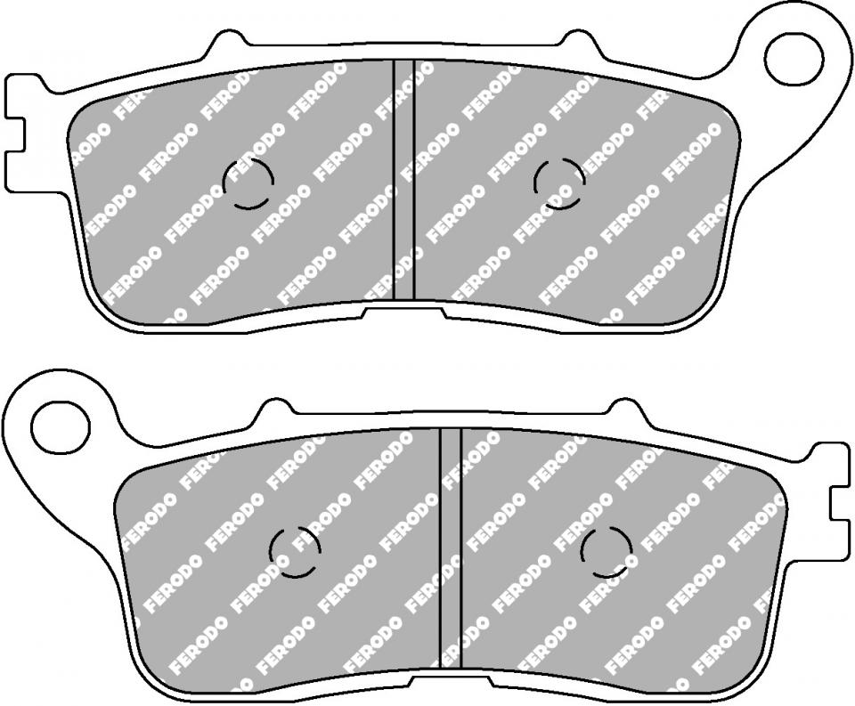 Plaquette de frein Ferodo pour Moto Honda 1200 Vfr X Crosstourer 2012 à 2018 AR / FDB2281ST Neuf
