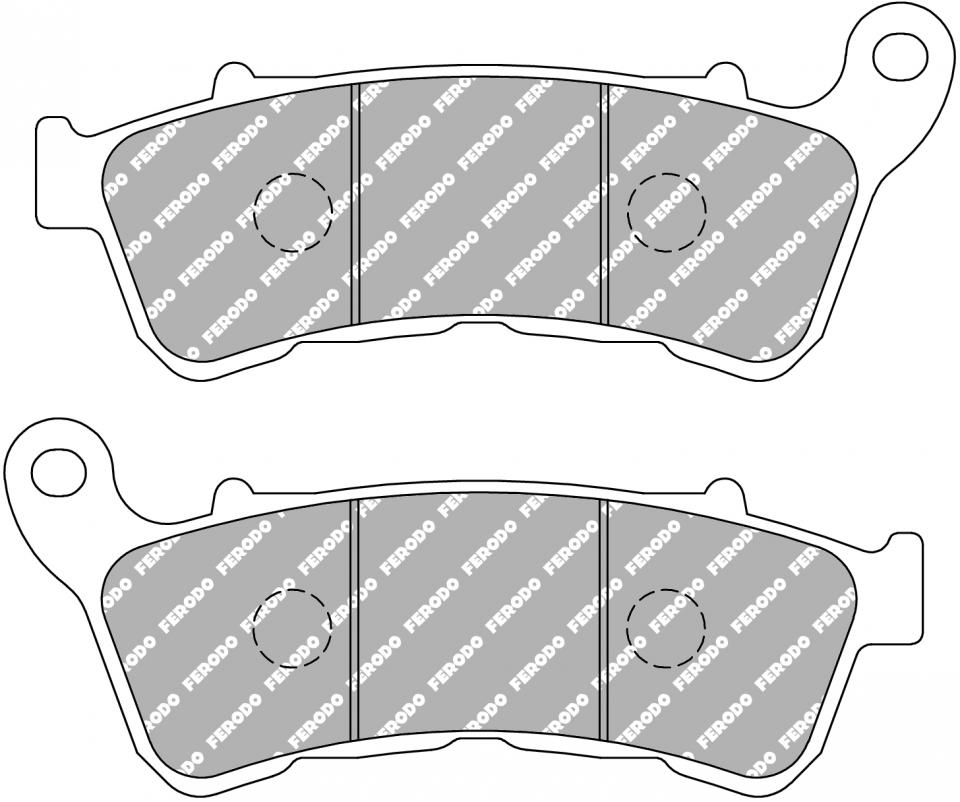 Plaquette de frein Ferodo pour Moto Harley Davidson 1200 Xl C Sportster Custom 2014 AV / FDB2299ST Neuf
