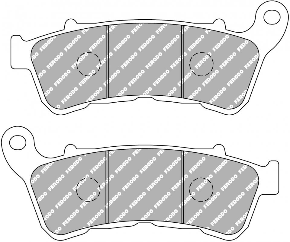 Plaquette de frein Ferodo pour Moto Harley Davidson 1200 Xl C Sportster Custom 2014 AV / FDB2299ST Neuf