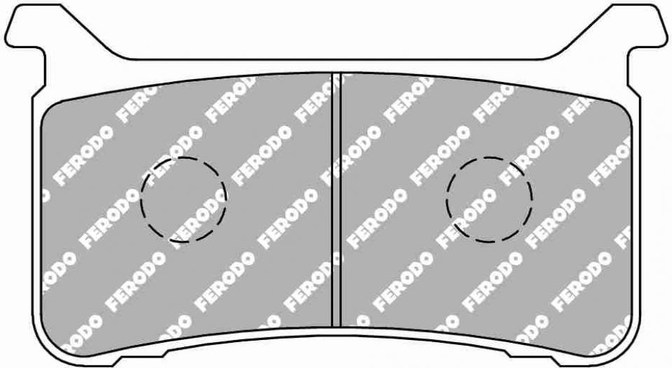 Plaquette de frein Ferodo pour Moto Honda 1000 Cbr Rr Fireblade Abs 2017 à 2018 AVG / AVD / FDB2300ST Neuf