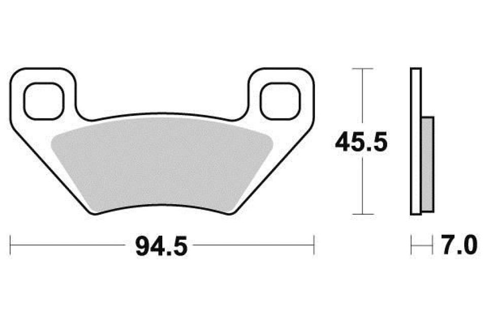 Plaquette de frein Ferodo pour Quad Arctic cat 700 TBX 2014 AV / AR Neuf